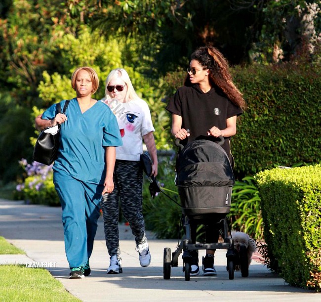 Ciara Walking the Baby 2
