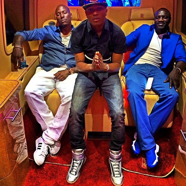 Wizkid hangs out with Akon and Tyrese in LA Giist